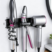 Support mural en aluminium pour sèche-cheveux, organisateur de salle de bain, pour fers à boucler, lisseurs et fers plats – Vente en gros