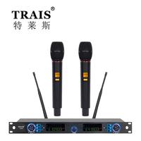TRAIS KTV profesional UHF mikrofon nirkabel sistem Karaoke Dinamis Mikrofon