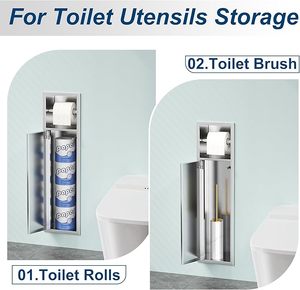 <span class=keywords><strong>Neodrain</strong></span> lõm giữ giấy vệ sinh, trong tường giữ giấy vệ sinh, 304 thép không gỉ mô giữ giấy D - Product Image 5