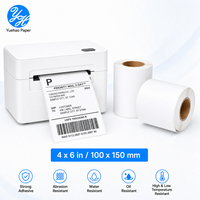 Etiquetas Térmicas 4x6, Rollo de Etiquetas Térmicas con Revestimiento Superior, Rollo de Etiquetas Térmicas Directas Autoadhesivas para Códigos de Barras y Almacenes
