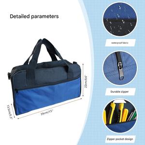 Sac fourre-tout portable de grande capacité en tissu Oxford 600D de qualité industrielle pour électriciens, idéal pour ranger les petits outils et quincaillerie - Product Image 3