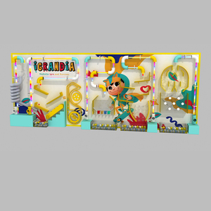 Jeu de mur de balles interactif, toboggan pour aire de jeux intérieure, équipement pour tout-petits et enfants à vendre - Product Image 3