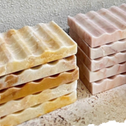 Lussuosa Portasapone in Pietra Naturale Ecologico e Impermeabile, Design Europeo in Marmo Durevole per Hotel, Bagno, Cucina e Uso Esterno - Product Image 5