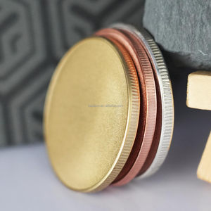 Tùy Chỉnh 2.2Mm Độ Dày Threaded Edged 40Mm Khắc Brass Khoảng Trống Tiền Xu Cho Hàng Thủ Công Du Lịch Kỷ Niệm Bộ Sưu Tập Nguồn Cung Cấp - Product Image 4