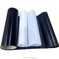 Film PTFE noir 100% vierge antistatique, résistant aux hautes températures, film PTFE découpé pour l'isolation de l'industrie électronique