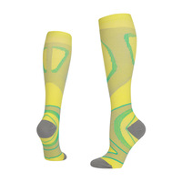 Chaussettes de sport unisexes de compression blanches de qualité pour adultes, longues courses de basket-ball, football, rayé, tricot, hiver