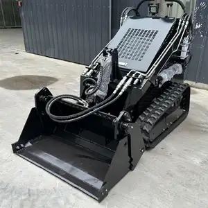 Crawler Multipurpose Mini Skid Steer Loader with Bucket and Attachments on Sale