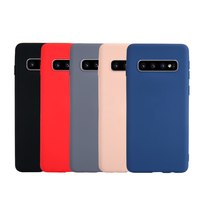 Coque en silicone caoutchouc, protection intégrale, antichoc, protection contre les chutes pour Samsung Galaxy S10E S10 S10 Plus