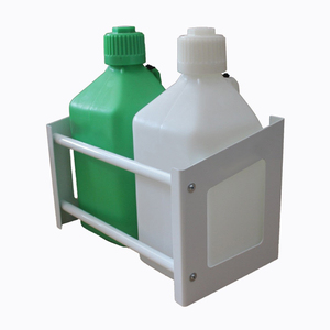 JH-Mech New Aluminium 2 Propangas-Kraftstoff träger halter Langlebig Verschiedene für Anhänger Garage oder Rennstrecke Kraftstoff krug Rack