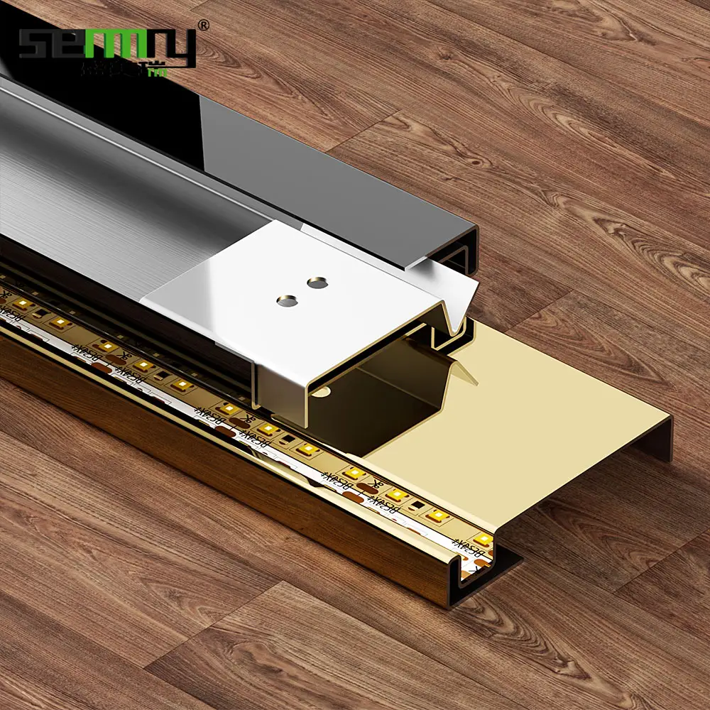 Supply Stainless Steel Wall Polishing Decorative Mirror Skirting Board Architrave In China