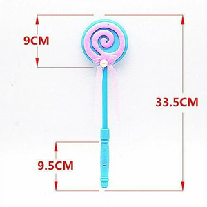 Varita Luminosa LED <span class=keywords><strong>con</strong></span> Diseño de Piruleta y Cinta, Precio de Fábrica Nicro, Juguete de Regalo de Cumpleaños para Niños, Artículos de Fiesta Neón - Product Image 6