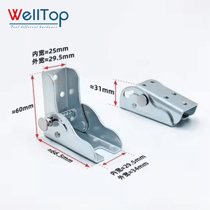 WELLTOP yeni gelenler mobilya donanım menteşeler gümüş <span class=keywords><strong>90</strong></span> derece kendinden kilitleme masa ayakları sandalye uzatma kat ayaklar - Product Image 3