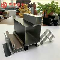 Profilé d'extrusion en aluminium 6063 à rupture de pont thermique pour isolation acoustique, anti-bruit extérieur pour appartements urbains