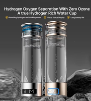 Bouteille d'eau H2 de 400ml d'hydrogène avec 6000 - 9000 PPB riche en hydrogène pour une utilisation portable