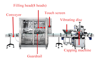 Lavage automatique des bouteilles de savon liquide Machine de remplissage, de capsulage et d'étiquetage à bon prix