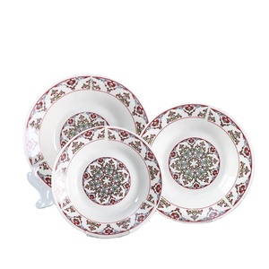 Sứ Bộ bữa ăn tối với decal mô hình Hướng Dương gốm vòng hình dạng phong cách hiện đại món ăn và tấm ý tưởng sản phẩm mới <span class=keywords><strong>2025</strong></span> - Product Image 1