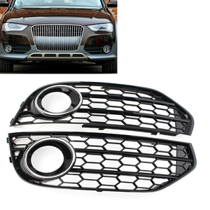 Cubierta de Rejilla de Malla Estilo Panal para Faros Antiniebla para Audi A4 S4 B8.5 ALLROAD 2013 2014 2015 2016 - Product Image 1