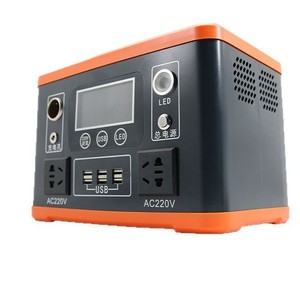 สถานีไฟฟ้าพกพา 500W 220V AC USB สำหรับตั้งแคมป์กลางแจ้ง แบตเตอรี่สำรองฉุกเฉิน พร้อมไฟฉาย - Product Image 2