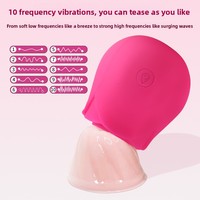 Vibrateur en forme de rose avec 10 modes de vibration pour femmes, stimulateur clitoridien et des mamelons, jouets sexuels pour adultes