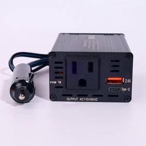 Convertisseur de courant pour voiture 150W AC, QC3.0, mini convertisseur de puissance, interface USB, alliage d'aluminium, technologie d'onde modifiée, 12V 110V/220V - Product Image 6