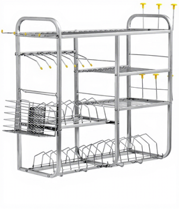 Escurridor de Platos de Acero Inoxidable de 4 Niveles, 24 Pulgadas, Organizador de Almacenamiento de Cocina, Resistente al Óxido - Product Image 2