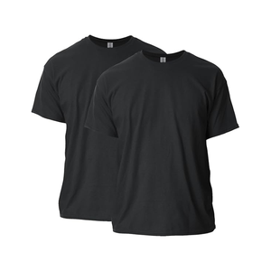 เสื้อยืดคอกลมแขนสั้นสำหรับผู้ชายกำหนดเอง2แพ็ค | เสื้อยืดไม่มีลายผ้าฝ้าย100% คอกลมแขนสั้น - Product Image 1