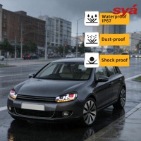 Phares LED SYA pour Golf 6 MK6 2010-2014 Modèles Halogènes (SAUTÉE DE LA CATÉGORIE FTT GTI/R) Mise à niveau vers des ampoules Demon Eyes, ampoules non incluses