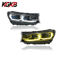 Ensemble de phares LED KGKB pour BMW Série 7 G12 730i 740i 750i 2016-2019, mise à niveau avec lentille de projecteur DRL bicolore, Plug & Play