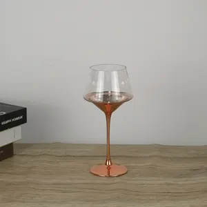 Custom günstige gin gläser dicken stamm roten wein verkostung glas