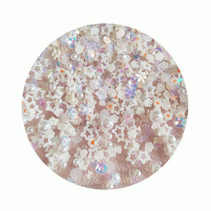 500 fette di fiori miste g/lotto perle glitter argilla polimerica spruzzi per ripieno di melma artigianato fai da te piccolo Klei di plastica carino - Product Image 4