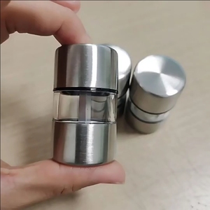 Moulin à sel et poivre portable en céramique et acier inoxydable, <span class=keywords><strong>mini</strong></span> moulin à épices pour le <span class=keywords><strong>camping</strong></span> en plein air, vente en gros - Product Image 4