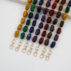 2025 chaîne de téléphone chaude dégradé coloré acrylique perle chaîne dragonne pour <span class=keywords><strong>iPhone</strong></span> mat arc-en-ciel <span class=keywords><strong>coque</strong></span> étui et lanière de sac - Product Image 2