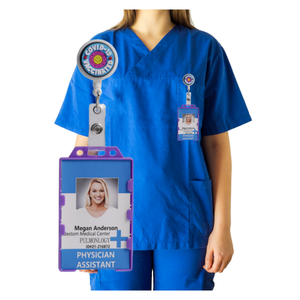 Porte-<span class=keywords><strong>badge</strong></span> vertical <span class=keywords><strong>rigide</strong></span> double face Bestom, multicolores, en plastique <span class=keywords><strong>rigide</strong></span>, pour 2 cartes, durable, pour usage quotidien des employés de bureau - Product Image 6