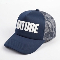 Gorras de Golf de Malla con Logotipo Bordado de 5 Paneles al por Mayor, Gorras Trucker Personalizadas de Espuma con Malla Trasera y Camuflaje