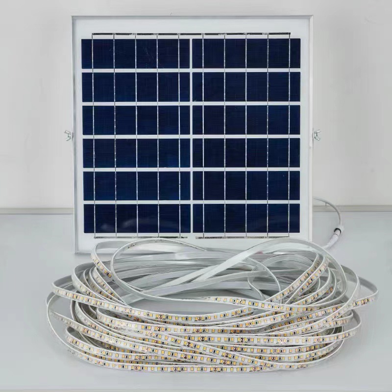 Solar Waterproof Induction LED Soft Light Strip, Super Bright Villa Billboard Atmosphere, Solar Light Strip