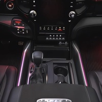 Kit d'éclairage ambiant pour voiture, 64 couleurs RGB LED dynamiques pour Dodge Ram 1500 TRX 2022-2024, bande lumineuse ambiante pour voiture, éclairage ambiant pour toit de voiture