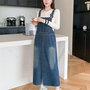 Robe longue décontractée d'été en <span class=keywords><strong>jean</strong></span> à taille empire, col bateau, sans manches, avec poches, pour femme, collection 2024, vente en gros - Product Image 4
