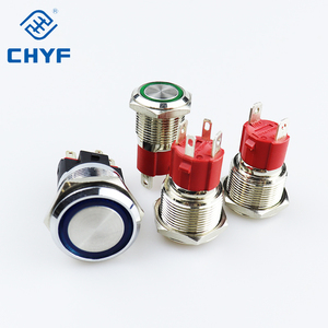 Chyf IP67 không thấm nước 16/19/22 mét kim loại <span class=keywords><strong>push</strong></span> <span class=keywords><strong>button</strong></span> chuyển với Led cao hiện tại 10A/15A 4 pin momentary Chốt chuyển đổi - Product Image 3