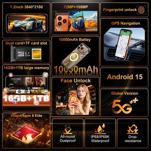Teléfono inteligente 5G con visión nocturna X17 Ultra Satélite, 22000 mAh, doble SIM, 32 GB, 1 TB, Android 15, desbloqueado, con envío gratis - Product Image 5