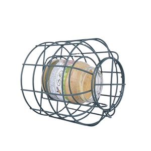 Mangeoires à <span class=keywords><strong>oiseaux</strong></span> en forme de cage pour <span class=keywords><strong>oiseaux</strong></span> sauvages d'extérieur, anti-écureuils, avec beurre de cacahuète, FB289, vente en gros - Product Image 1