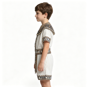 <span class=keywords><strong>Disfraz</strong></span> de Reina <span class=keywords><strong>Egipcia</strong></span> Antigua para Niños, Conjunto Estampado de Poliéster para Fiestas y Actuaciones - Product Image 3