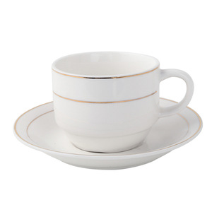 Juego de Taza y Platillo de Café de Cerámica de Color Sólido, Moderno, Portátil y Sencillo, para el Desayuno en Casa y el Té de la Tarde en Hoteles, con Opción de Logotipo Personalizado - Product Image 5