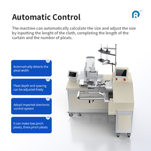Ridong RD-DZJ102 Automatic Curtain Pleating Sewing Machine PLC Controlled with 10-28cm Spacing 220V 1 Year Warranty - Product Image 4