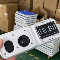 Haut-parleur de sommeil 3-en-1 pour home cinéma avec bruit blanc, horloge et alarme, haut-parleur Bluetooth 10W