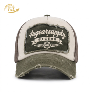 Gorras de Béisbol de 5 Paneles 100% Algodón, Precio de Fábrica 4U, Gorras Personalizadas con Logotipo Bordado en 3D, Gorra Deportiva para Hombre - Product Image 2