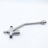 Canon à mousse électrique pour lavage auto, connecteur rapide 1/4 en acier inoxydable, accessoires double connecteur pour nettoyeur haute pression