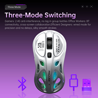 M235 PRO Mouse game nirkabel desain tersembunyi, Mouse pemrograman makro warna-warni RGB