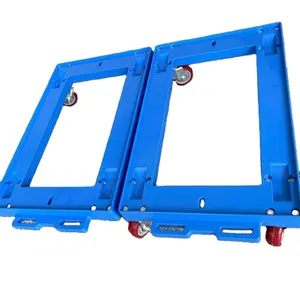 Durable Plastic Dolly Trolley Plastic material moving trolley with wheels and dolly for crate