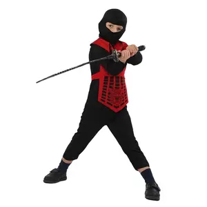 Wholesale Cosplay Ninja costume for kids Martial Art Sports Training Deluxe Costume