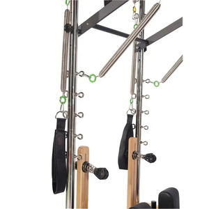 Lit de formation à noyau rembourré en bois Reformer Pilates Lit de réformateur Pilates avec demi tour trapèze <span class=keywords><strong>pour</strong></span> lit de réformateur de vente de club de yoga - Product Image 5